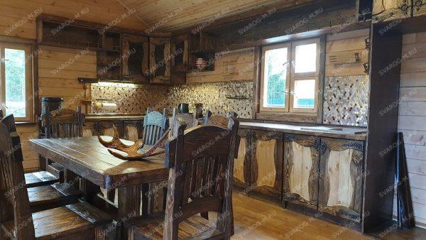 Кухня под старину ( для дома, дачи, бани, беседки) - Сварог Мебель № 006