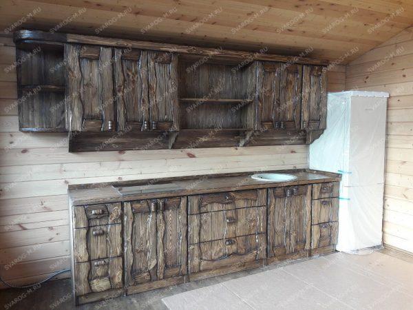 Кухня под старину ( для дома, дачи, бани, беседки) - Сварог Мебель № 028 -1
