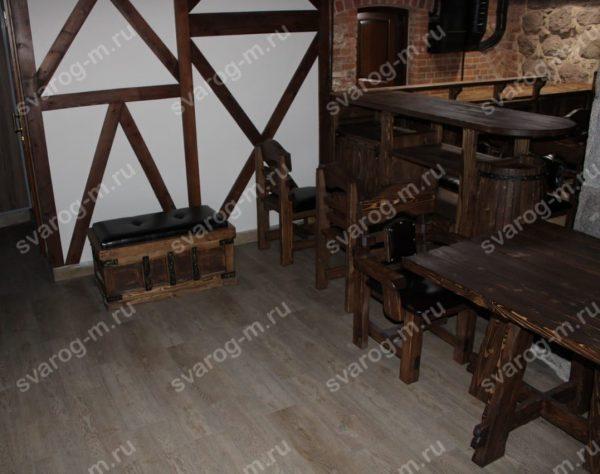 Барная стойка под старину для дома, дачи, бани, беседки, бара- Сварог Мебель № 001-4