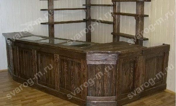 Барная стойка под старину для дома, дачи, бани, беседки, бара- Сварог Мебель № 008