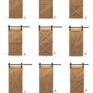 Двери амбарные раздвижные лофт для дома, дачи, бара, кафе)- Сварог Мебель № 001-1