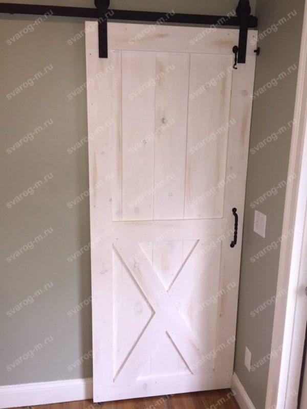 Двери амбарные раздвижные лофт для дома, дачи, бара, кафе)- Сварог Мебель № 004