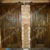 Двери под старину из массива дерева для дома, дачи, бани, сауны, бара- Сварог Мебель № 015