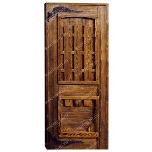 Двери под старину из массива дерева для дома, дачи, бани, сауны, бара- Сварог Мебель № 031