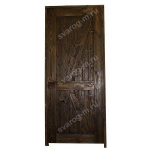 Двери под старину из массива дерева для дома, дачи, бани, сауны, бара- Сварог Мебель № 033
