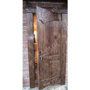 Двери под старину из массива дерева для дома, дачи, бани, сауны, бара- Сварог Мебель № 035