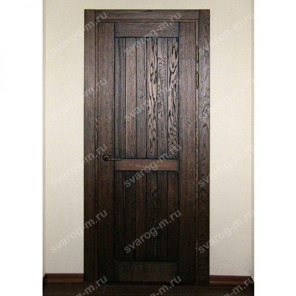 Двери под старину из массива дерева для дома, дачи, бани, сауны, бара- Сварог Мебель № 036