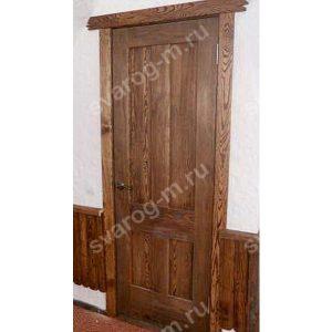Двери под старину из массива дерева для дома, дачи, бани, сауны, бара- Сварог Мебель № 038
