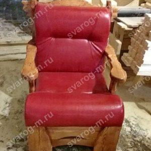 Кресло под старину из дерева для дома, дачи, бани, сауны бар - Сварог Мебель № 014