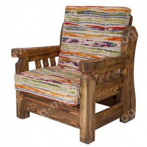 Кресло под старину из дерева для дома, дачи, бани, сауны бар - Сварог Мебель № 015