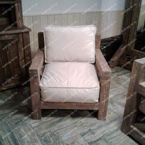 Кресло под старину из дерева для дома, дачи, бани, сауны бар - Сварог Мебель № 019