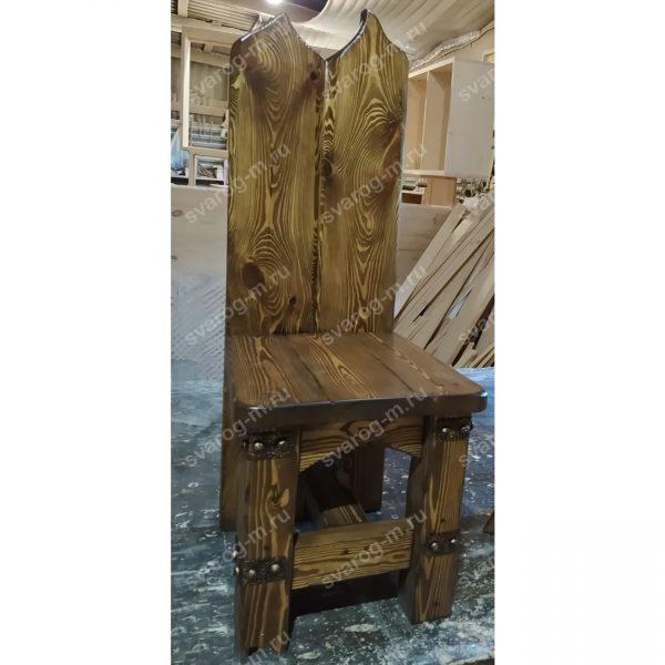 Кресло под старину из дерева для дома, дачи, бани, сауны бар - Сварог Мебель № 029-1