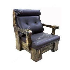 Кресло под старину из дерева для дома, дачи, бани, сауны бар - Сварог Мебель № 036