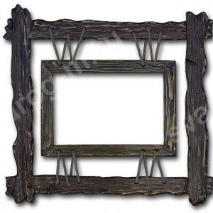 Рамка для картины под старину из дерева для дома, дачи, бани- Сварог Мебель № 002