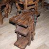Стол журнальный под старину из дерева для дома, дачи, бани - Сварог Мебель № 012-1