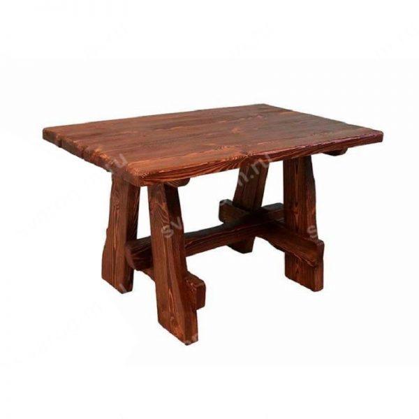 Стол под старину из дерева для дома, дачи, бани, сада, сауны, беседки - Сварог Мебель № 012-2