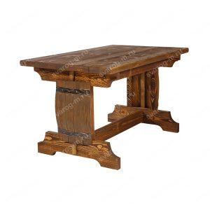 Стол под старину из дерева для дома, дачи, бани, сада, сауны, беседки - Сварог Мебель № 017