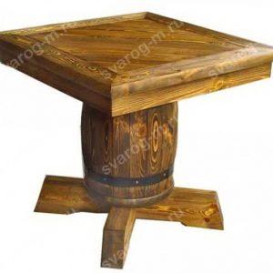 Стол под старину из дерева для дома, дачи, сада, беседки бани- квадратный - Сварог Мебель № 006