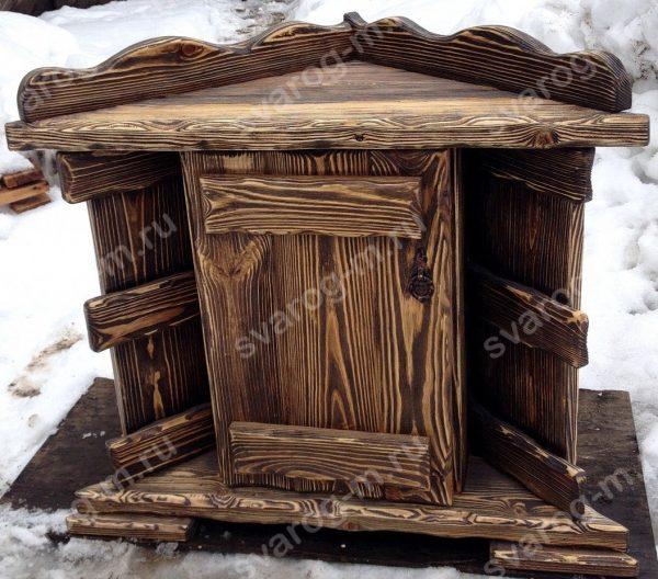 Тумба под старину из дерева для дома, дачи, бани прикроватная- Сварог Мебель № 016