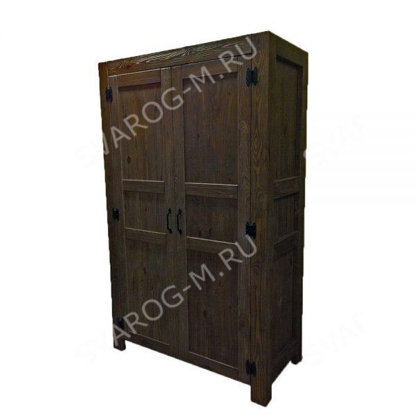 Шкаф под старину из дерева для дома, дачи, бани, сауны- Сварог Мебель № 037