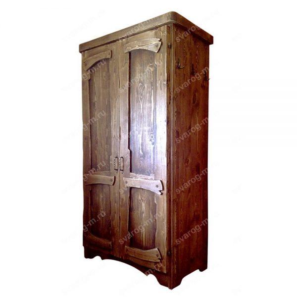 Шкаф под старину из дерева для дома, дачи, бани, сауны- Сварог Мебель № 038