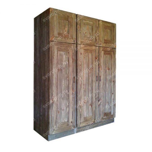 Шкаф под старину из дерева для дома, дачи, бани, сауны- Сварог Мебель № 041
