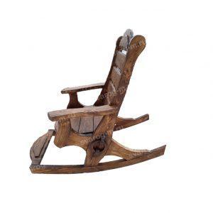 Деревянное Кресло Качалка под старину из дерева для дома, дачи, бани, - Сварог Мебель № 002-6