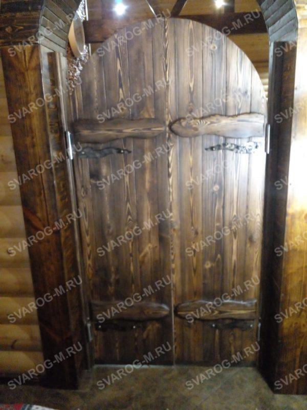 Дверь салунная под старину из дерева №54